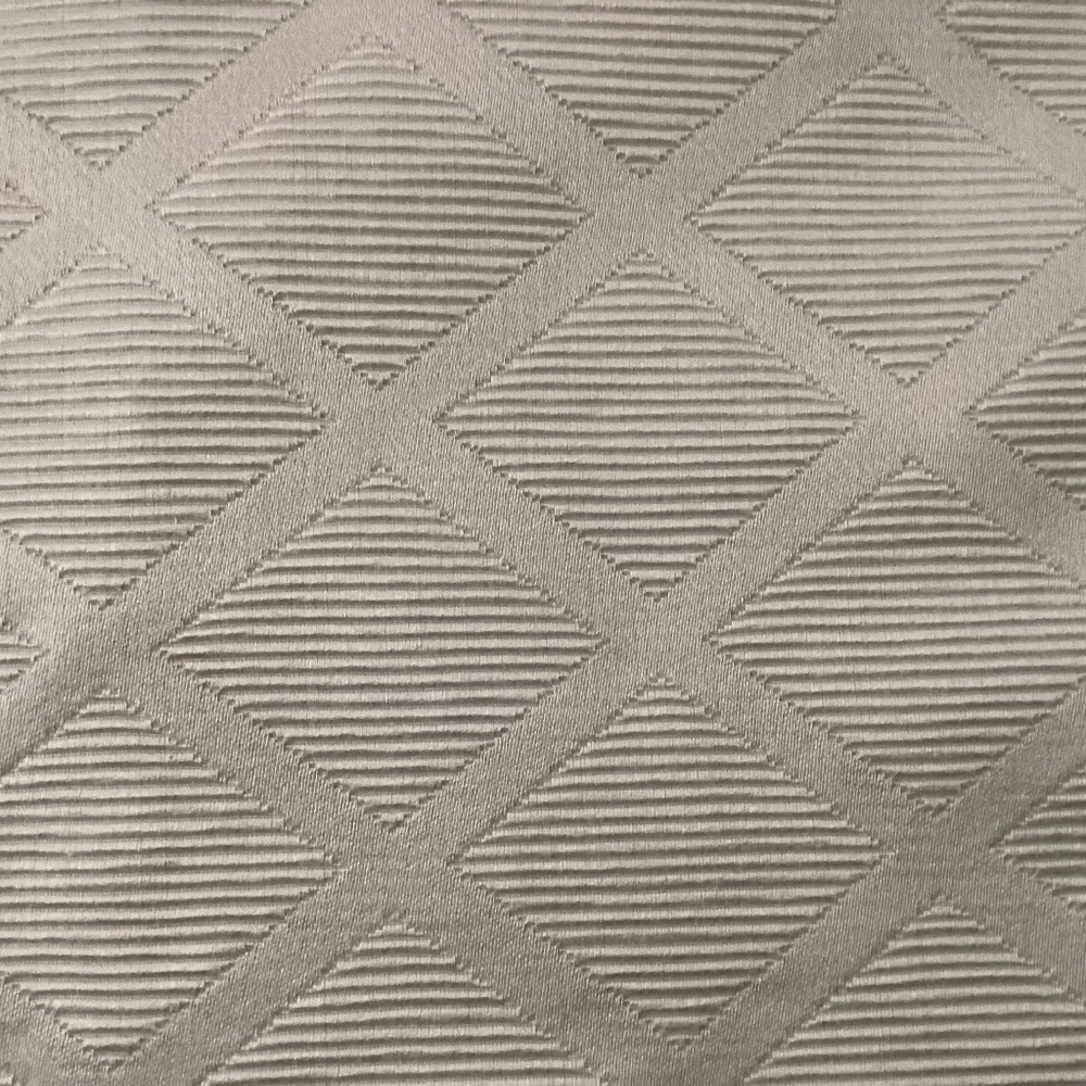 Upholstery fabric 2,5 yards Cream Diamond Pattern Vintage Heavy MCM